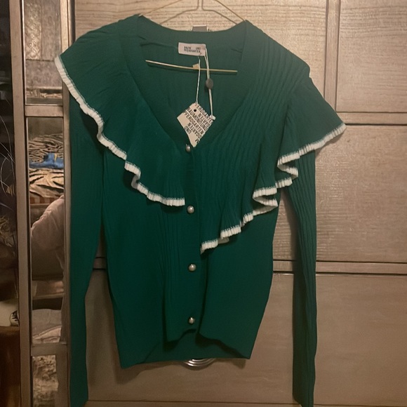 Baum und Pferdgarten ruffle asymmetrical cardigan, size XS, new - Picture 5 of 8